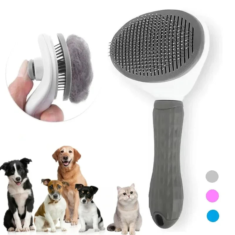 Escova Inteligente Autolimpante PetWorld™ - Tira Pelos e Massageia